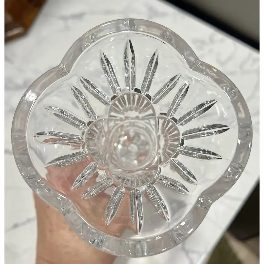 Shannon Crystal by Godinger 24% Lead Crystal Freedom Vase 6.5